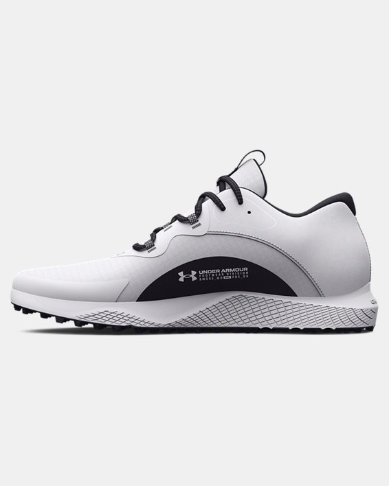 Men's UA Charged Draw 2 Spikeless Golf Shoes in White image number 1